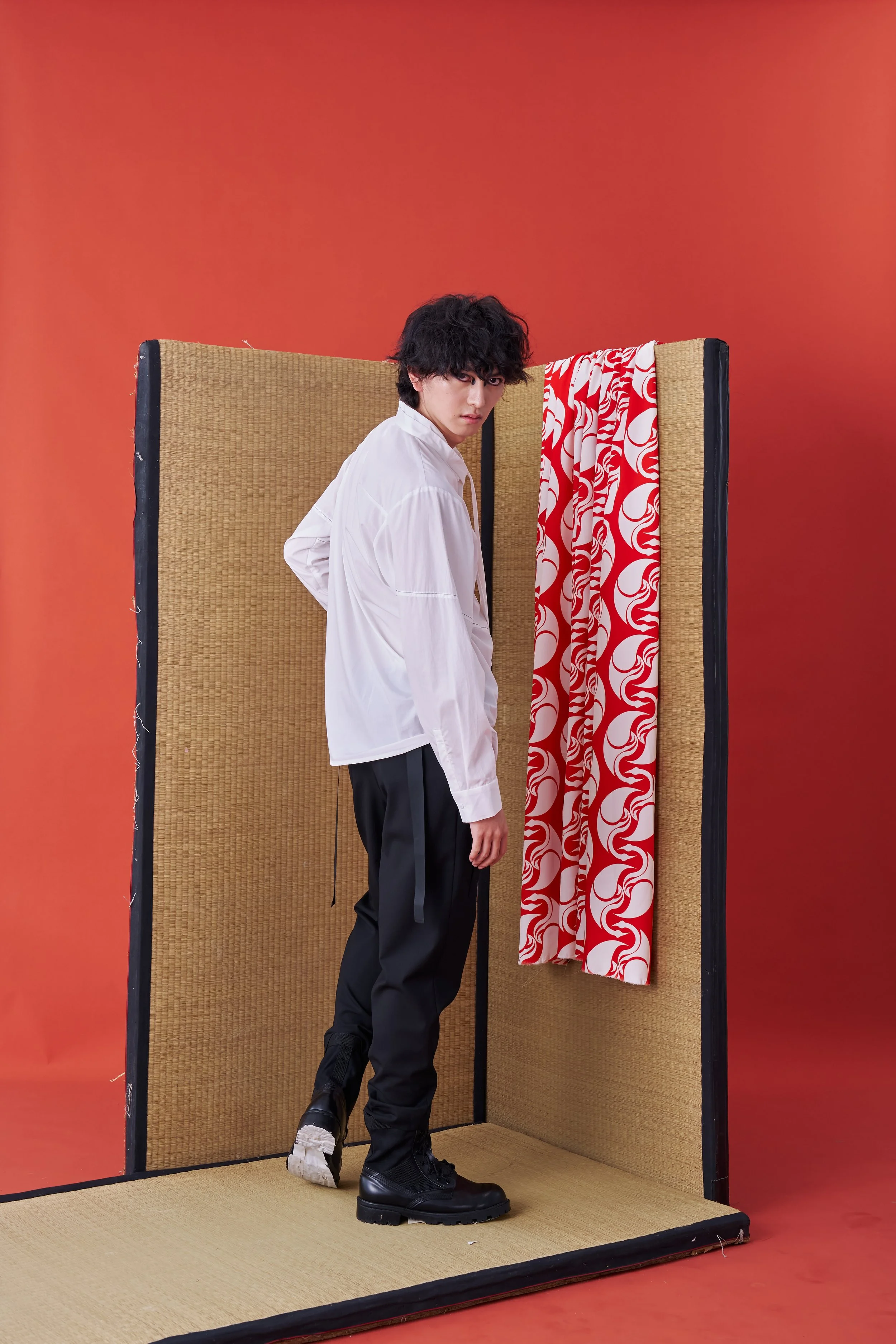 Deconstructed Collar Tie Shirt (White) — INF - Garment for the